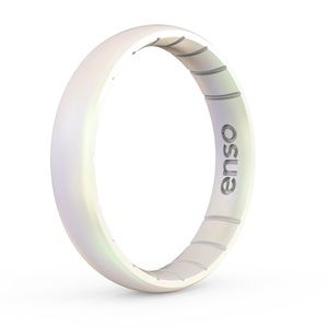 Enso Legends Classic Thin Silicone Ring - Unicorn White (Size 7)